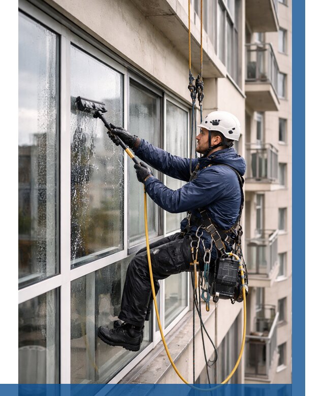 Мойка балконного остекления в Ульяновске от 3600 р. | ВЫСОТНИК-Улн