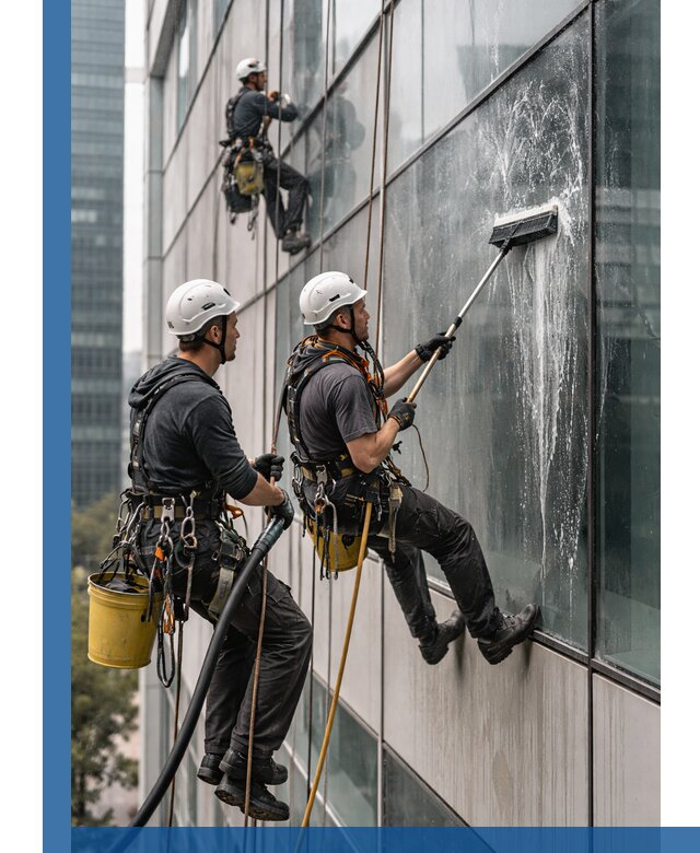 Профессиональная высотная мойка фасадов зданий в Ульяновске