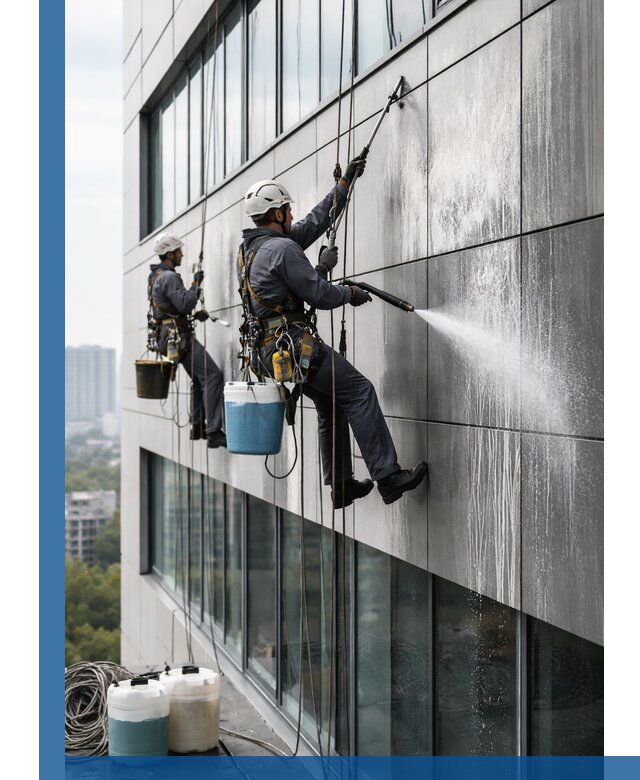 Профессиональная мойка вентилируемых фасадов в Ульяновске