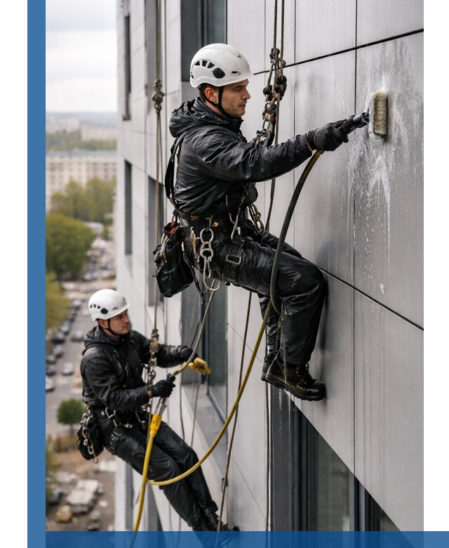 Профессиональная мойка фасада из композита в Ульяновске