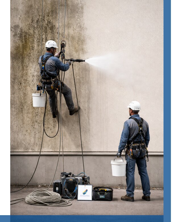 Очистка фасада от плесени в Ульяновске от 309 р. | ВЫСОТНИК-Улн