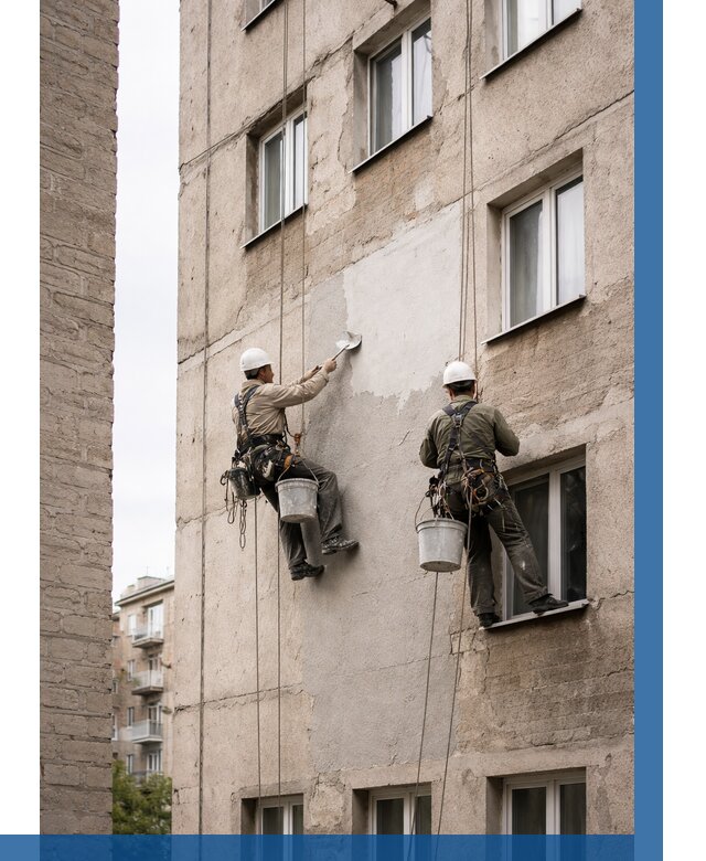 Косметический ремонт фасада в Ульяновске от 1131 р. | ВЫСОТНИК-Улн