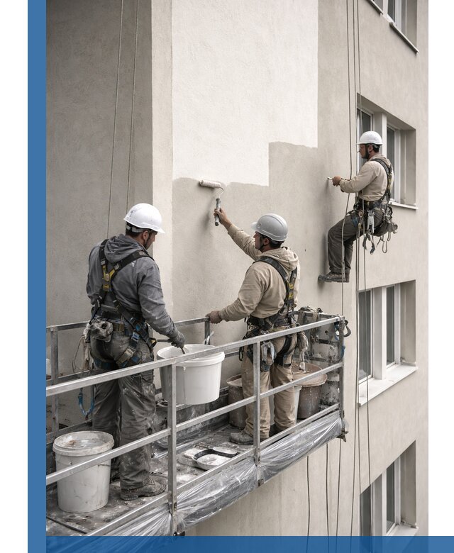 Покраска оштукатуренного фасада в Ульяновске под ключ с гарантией