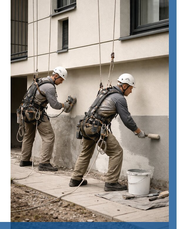 Окраска цоколя здания в Ульяновске от 463 р. под ключ | ВЫСОТНИК-Улн