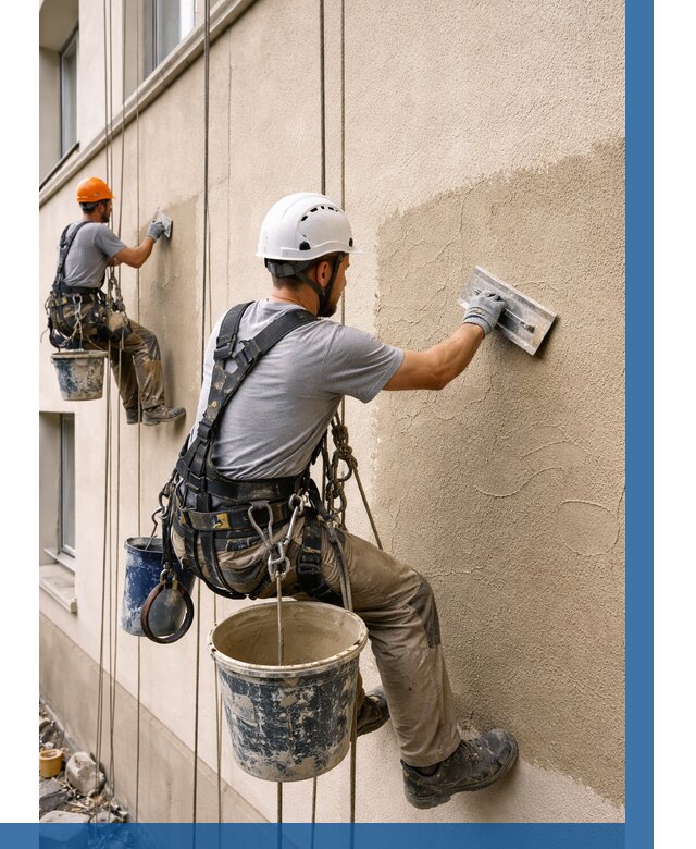 Декоративная штукатурка фасада в Ульяновске от 1234 р. | ВЫСОТНИК-Улн