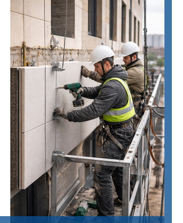 Монтаж фасадных термопанелей в Ульяновске от 1543 р. | ВЫСОТНИК-Улн