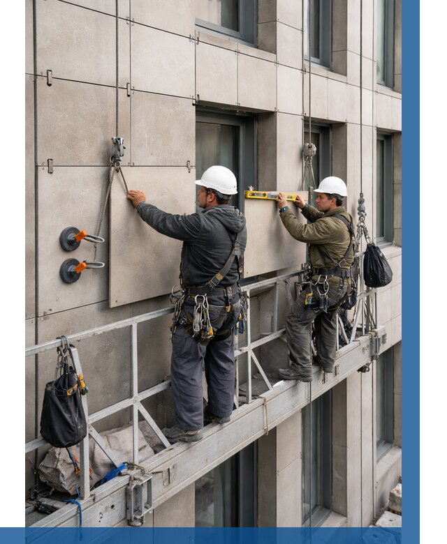 Монтаж керамогранита на фасад в Ульяновске от 2571 р. | ВЫСОТНИК-Улн