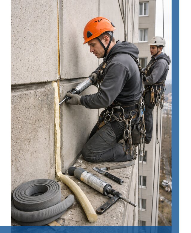 Теплый шов межпанельные швы в Ульяновске от 720 р. | ВЫСОТНИК-Улн