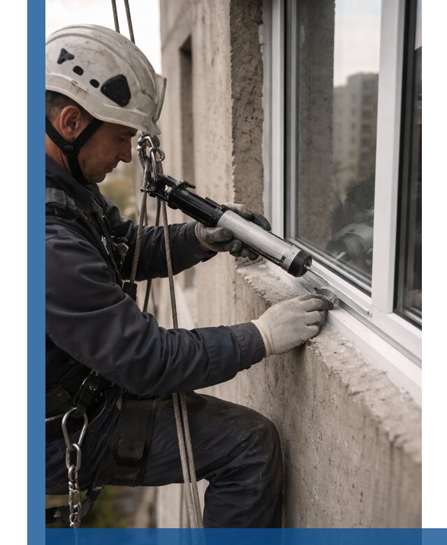 Герметизация оконных швов снаружи в Ульяновске профессионально