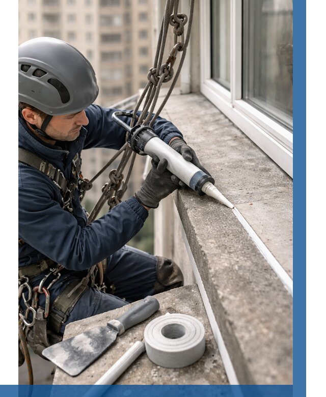 Герметизация балконного козырька в Ульяновске от 4628 р. | ВЫСОТНИК-Улн