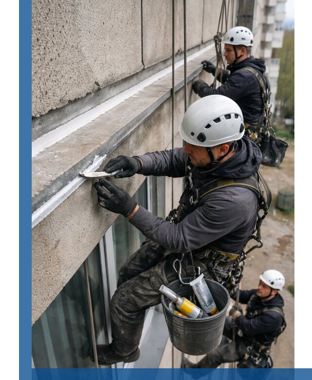 Герметизация примыкания балкона в Ульяновске под ключ с гарантией