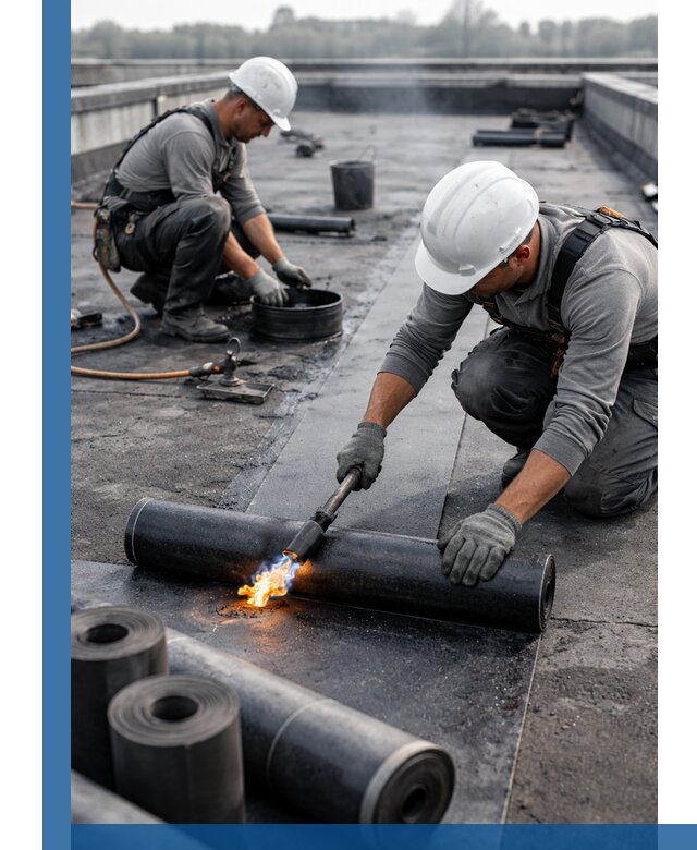 Ремонт рулонной кровли в Ульяновске герметизация и восстановление