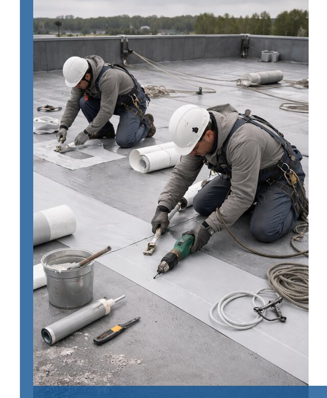 Ремонт мембранной кровли в Ульяновске качественно и с гарантией