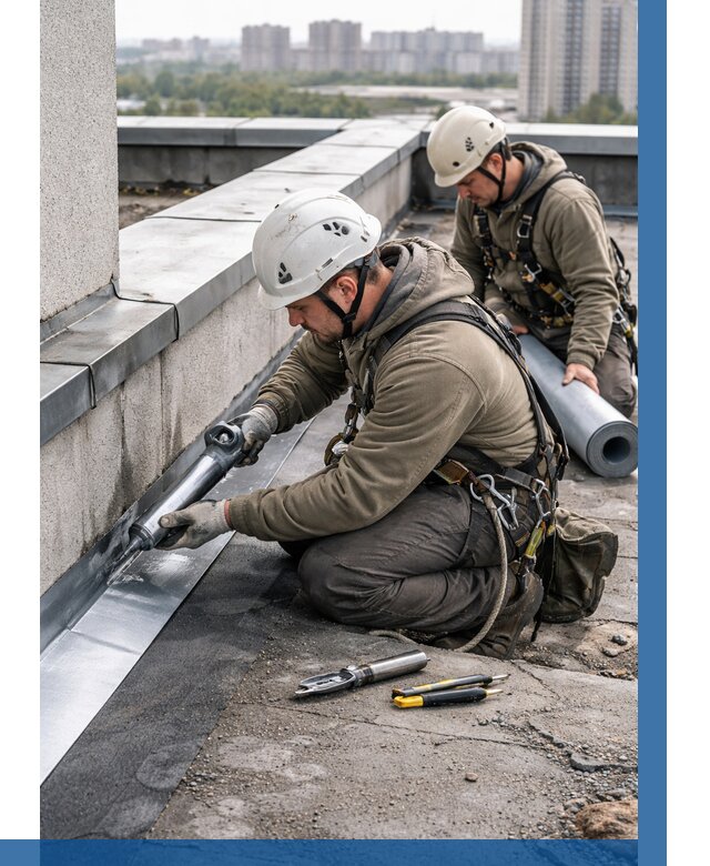 Ремонт кровельных примыканий в Ульяновске от 1234 р. | ВЫСОТНИК-Улн