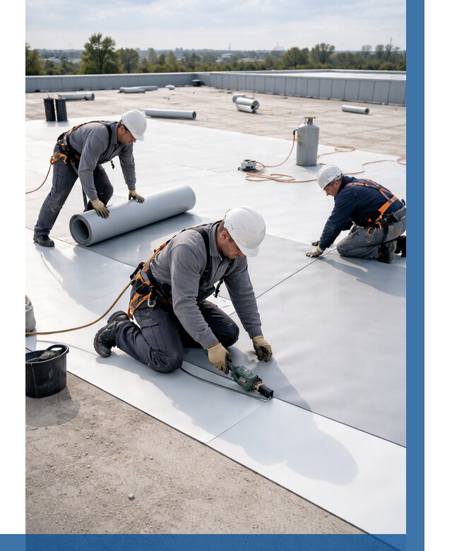 Монтаж мембранной кровли под ключ в Ульяновске от 1234 р. | ВЫСОТНИК-Улн