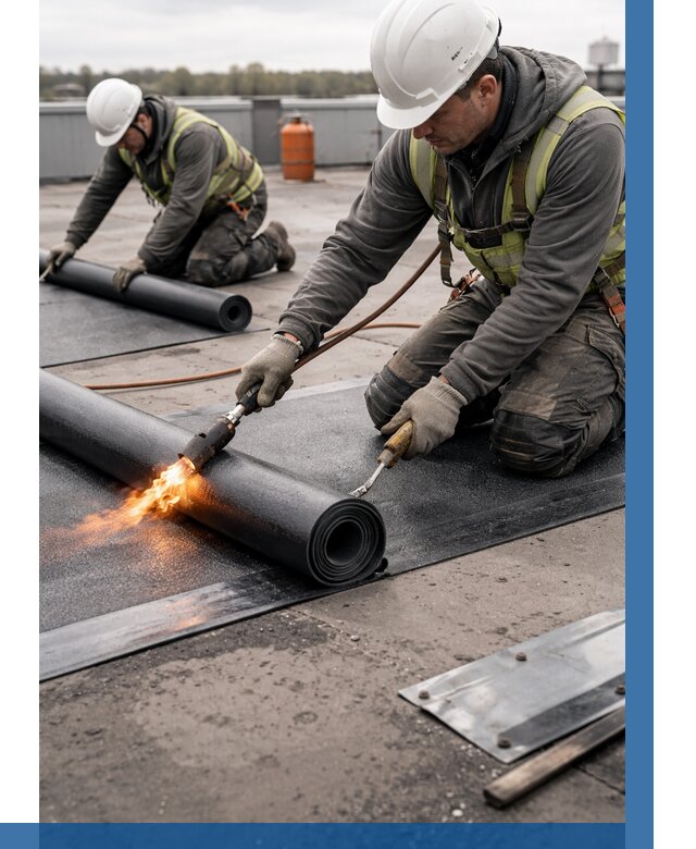 Монтаж наплавляемой кровли в Ульяновске от 874 р. — ВЫСОТНИК-Улн