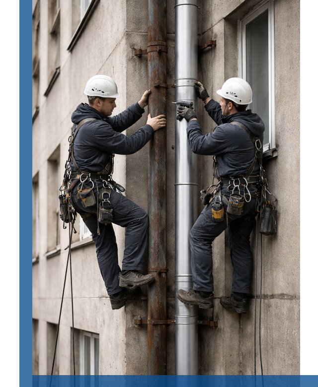 Замена водосточных труб в Ульяновске: монтаж и демонтаж под ключ