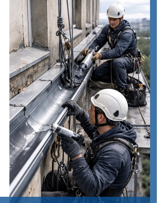 Ремонт водосточных желобов в Ульяновске от 6685 р. | ВЫСОТНИК-Улн