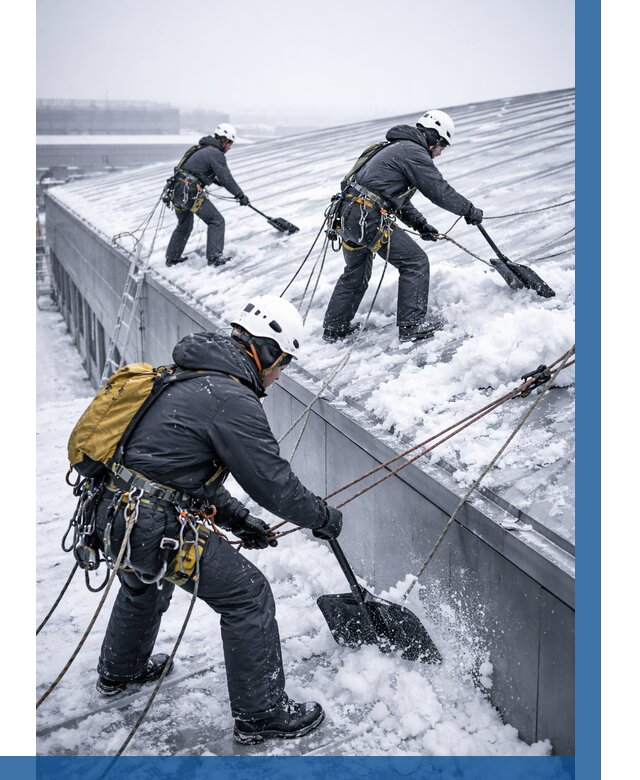 Очистка навесов от снега в Ульяновске от 4628 р. | ВЫСОТНИК-Улн