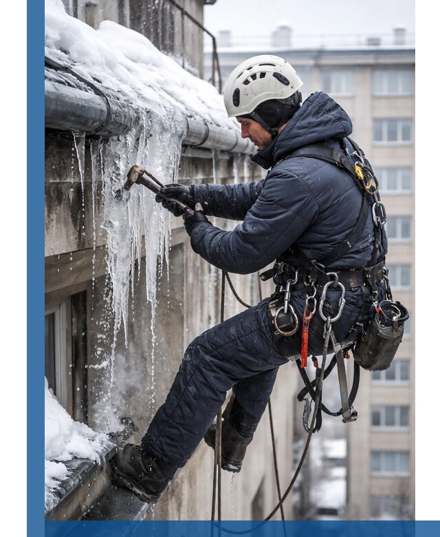 Удаление наледи и чистка водостоков в Ульяновске оперативно и безопасно
