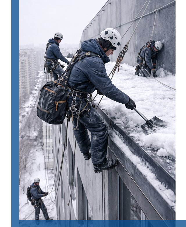 Абонентское обслуживание кровли зимой в Ульяновске регулярный уход