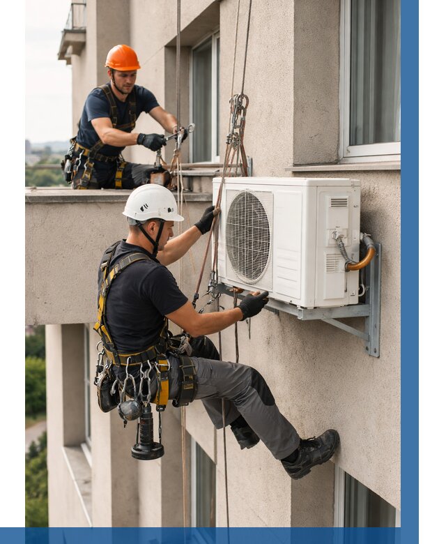 Монтаж внешнего блока кондиционера в Ульяновске от 6685 р. | ВЫСОТНИК-Улн