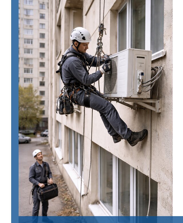 Демонтаж внешнего блока кондиционера в Ульяновске профессионально