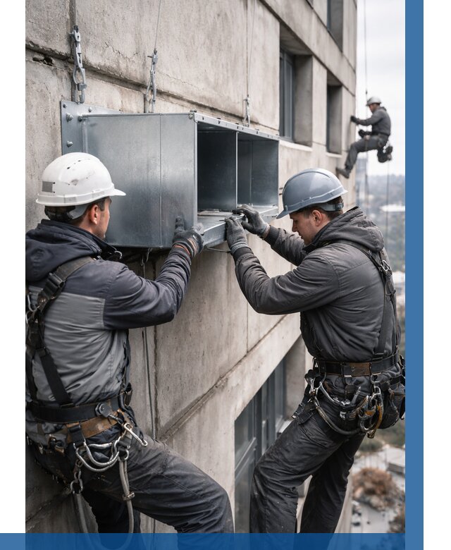 Монтаж вентиляционных коробов в Ульяновске от 3086 р. | ВЫСОТНИК-Улн