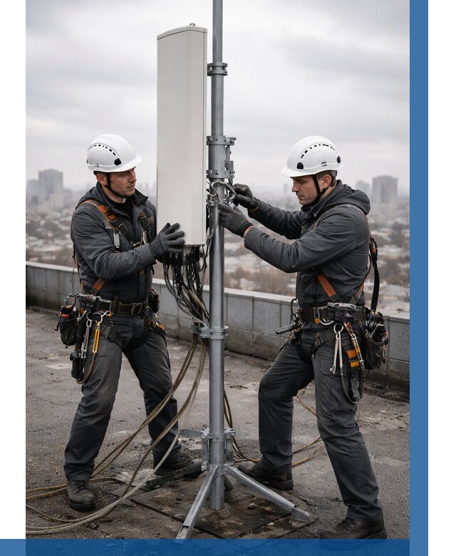 Монтаж антенн связи на крыше в Ульяновске от 8742 р. | ВЫСОТНИК-Улн