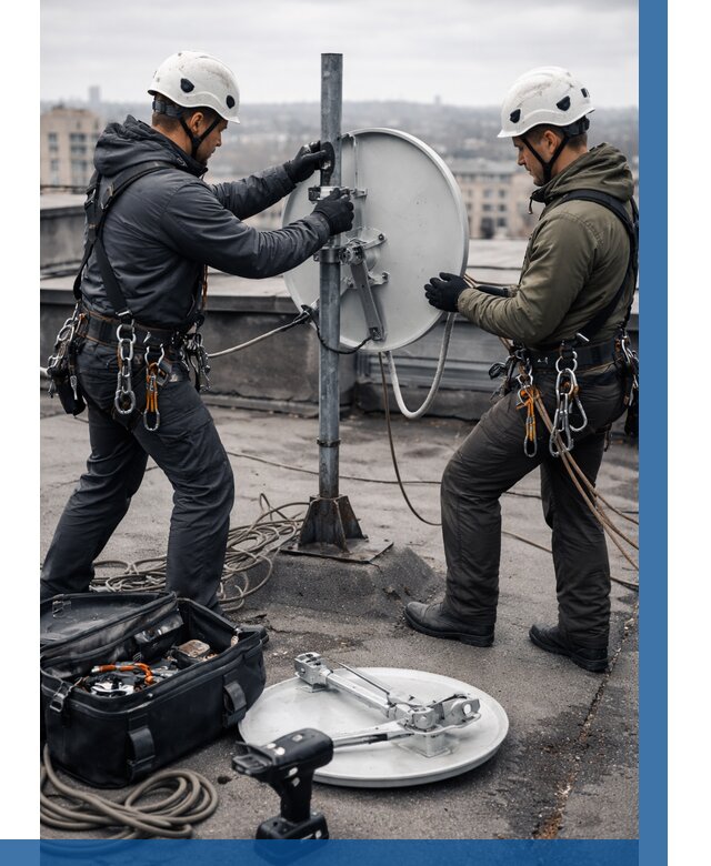 Демонтаж антенн на крыше в Ульяновске от 4628 р. | ВЫСОТНИК-Улн