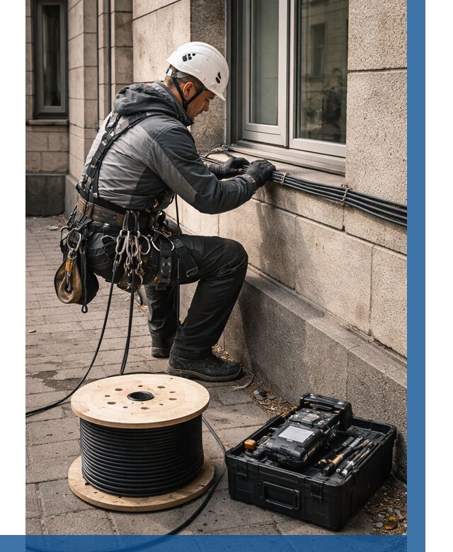 Прокладка оптоволоконного кабеля в Ульяновске от 823 р. | ВЫСОТНИК-Улн