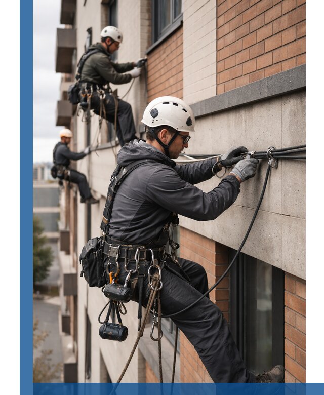 Крепление кабеля на фасаде монтаж и крепеж в Ульяновске