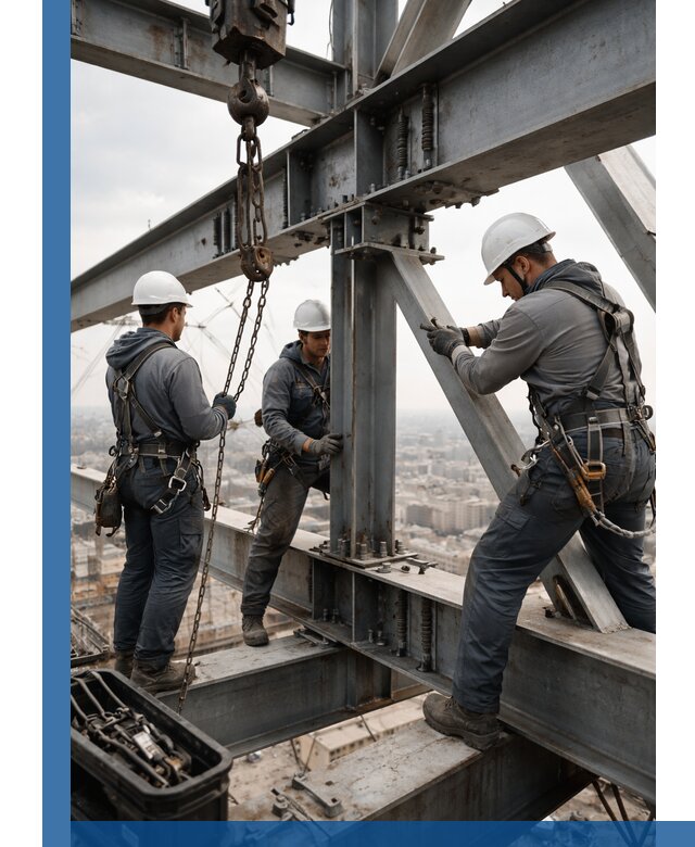 Профессиональный монтаж металлоконструкций на высоте в Ульяновске