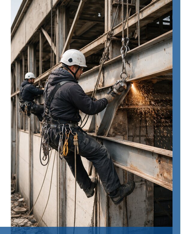 Демонтаж металлоконструкций на высоте в Ульяновске от 6685р. |ВЫСОТНИК-Улн