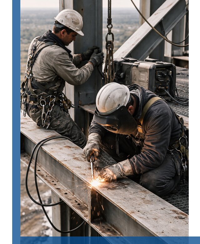 Высотные сварочные работы в Ульяновске для промышленных объектов