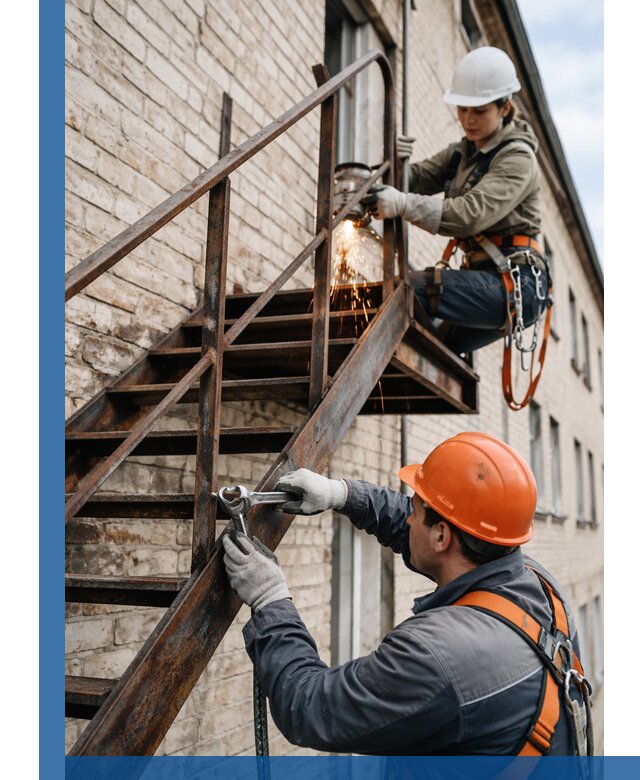 Ремонт и восстановление пожарных лестниц с выездом в Ульяновске