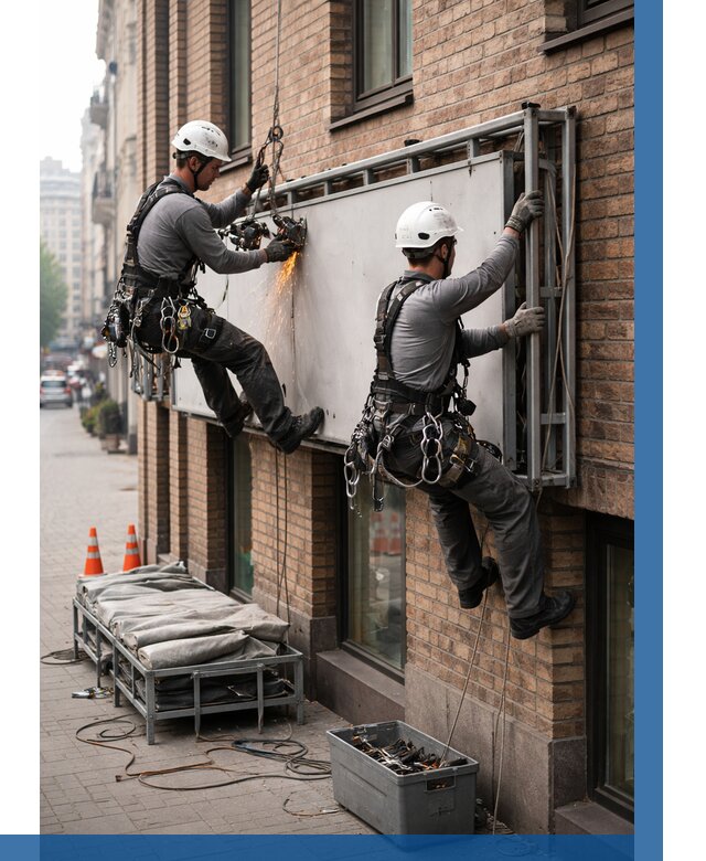 Демонтаж рекламной вывески в Ульяновске от 6685 р. | ВЫСОТНИК-Улн