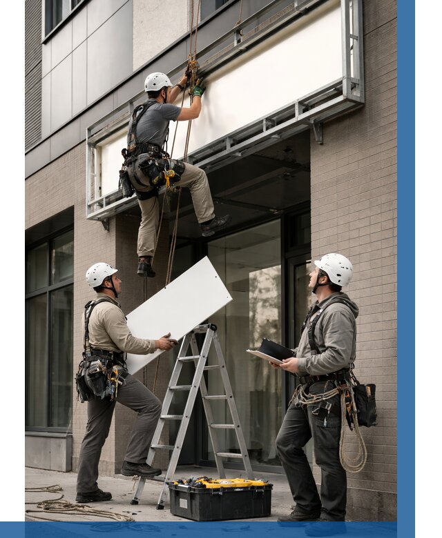 Монтаж светового короба в Ульяновске от 6685 р. | ВЫСОТНИК-Улн