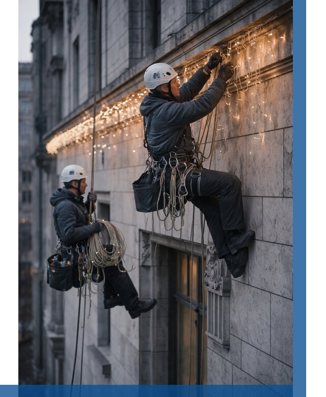 Монтаж новогодней иллюминации в Ульяновске от 8742 р. | ВЫСОТНИК-Улн