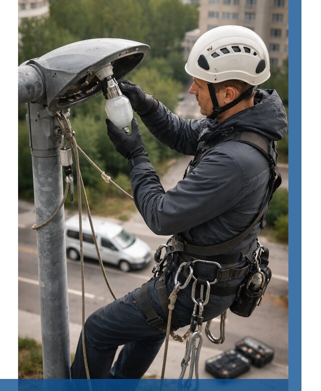 Замена ламп на высоте в Ульяновске от 2571 р. | ВЫСОТНИК-Улн