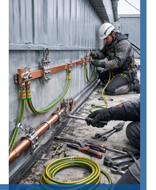 Монтаж заземления здания в Ульяновске от 25713 р. | ВЫСОТНИК-Улн