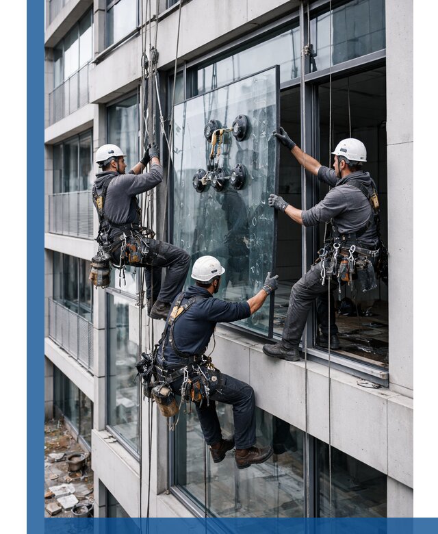 Фасадное остекление и монтаж витражей зданий в Ульяновске под ключ