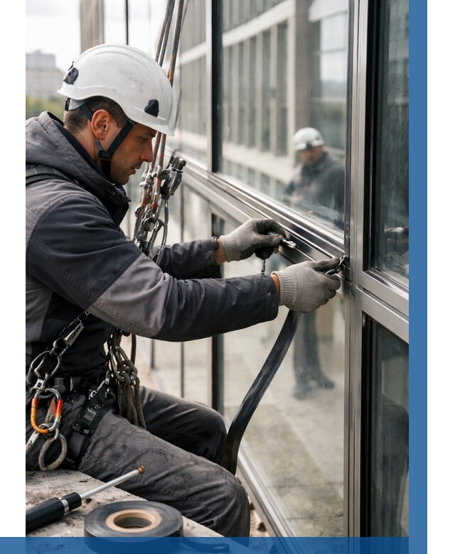 Ремонт витражных конструкций в Ульяновске от 3600 р. | ВЫСОТНИК-Улн