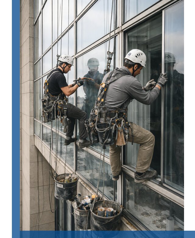 Ремонт витражных конструкций и фасадного остекления в Ульяновске