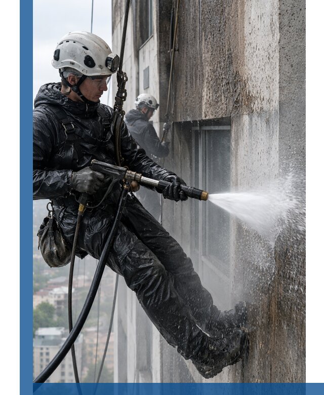 Гидроструйная очистка фасадов и конструкций в Ульяновске