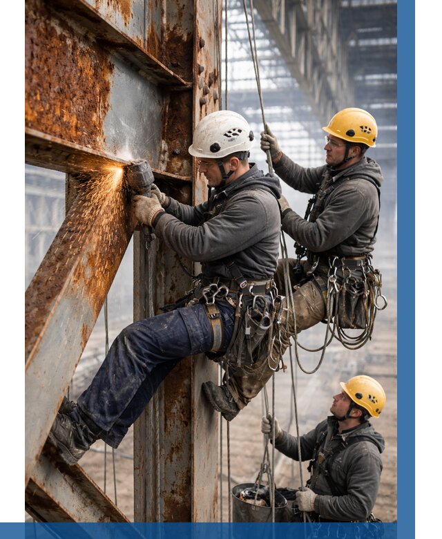 Зачистка металла от ржавчины в Ульяновске от 360 р. | ВЫСОТНИК-Улн