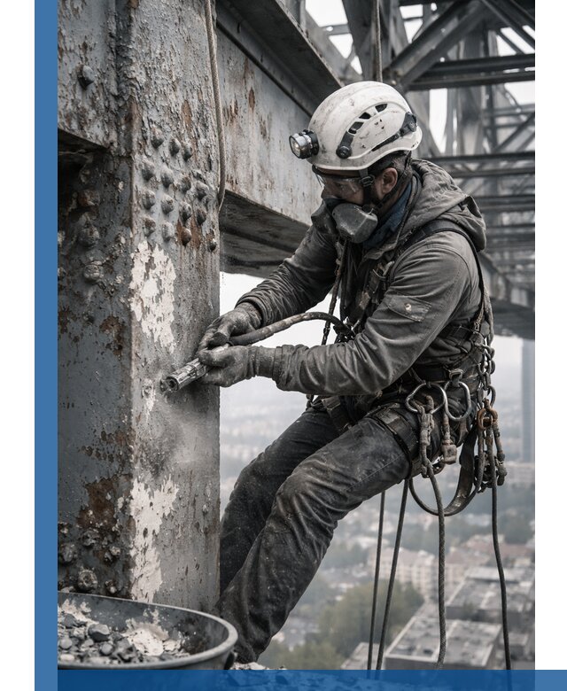 Удаление старой краски с металлических конструкций в Ульяновске