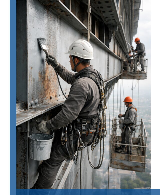 Покраска металлоконструкций на высоте в Ульяновске профессионально