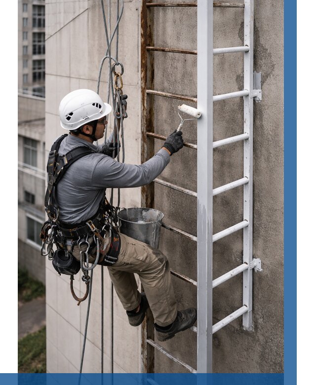 Покраска пожарных лестниц в Ульяновске от 4628 р. | ВЫСОТНИК-Улн