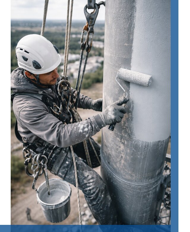 Покраска мачт связи под ключ в Ульяновске от 874 р. | ВЫСОТНИК-Улн